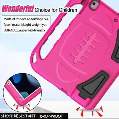 Ipad 10.2 Case 9Th/8Th/7Th Generation(2021/2020/2019), Ipad 10.2 Case for Kids, with Built-In Screen Protector, Shockproof Light Weight Handle Stand Kids Case for Ipad 9/8/7 Gen 10.2-Inch, Pink