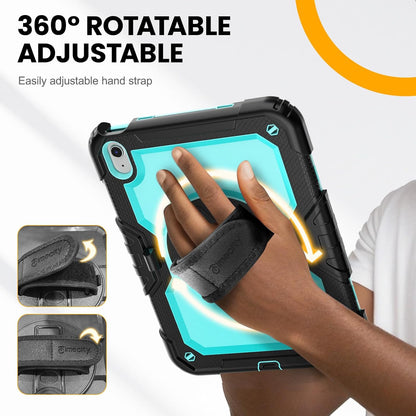 for Ipad (A16) 11Th/ 10Th Generation Case 11''/ 10.9 Inch (2025/2022) - Heavy Duty Protective Cover with Screen Protector, Stand, Shoulder Strap & Pencil Holder | Kids-Friendly - Light Blue